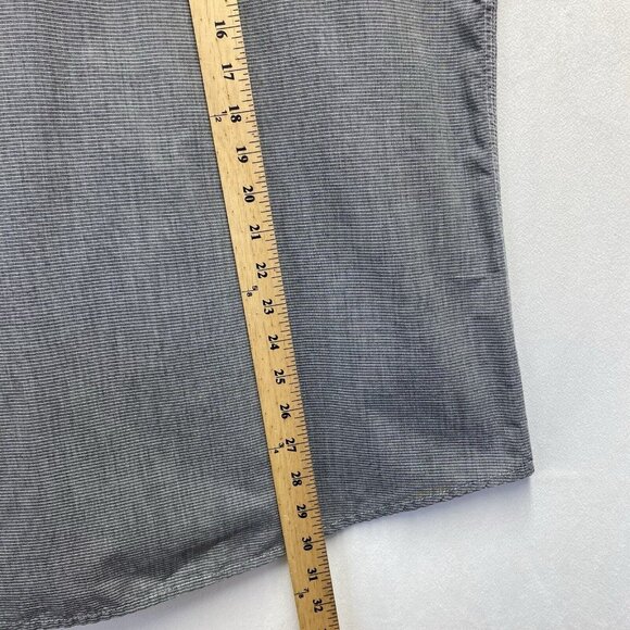 ECKO UNLTD Collar Button-Up Short Sleeve Shirt Men XL Gray Stripes Front Pockets - Picture 8 of 14